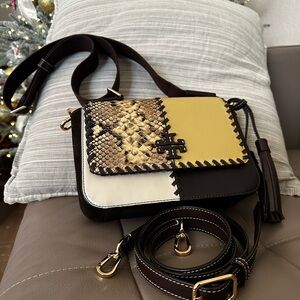 Tory Burch Patchwork Suede Crossbody Bag
